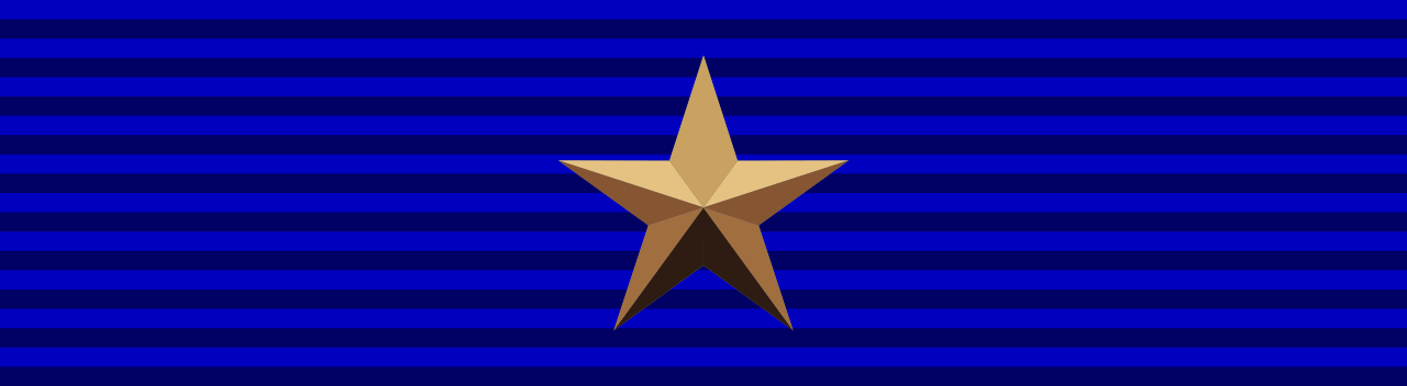 bronze medal ribbon for military valor