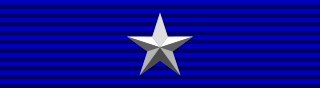 silver medal ribbon for military valor